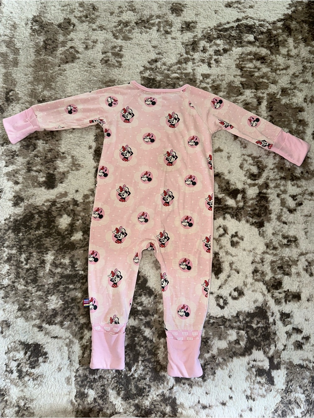 Magnetic Me Pink Minnie Mouse Footed One-Piece Pajama - Picture 2 of 3